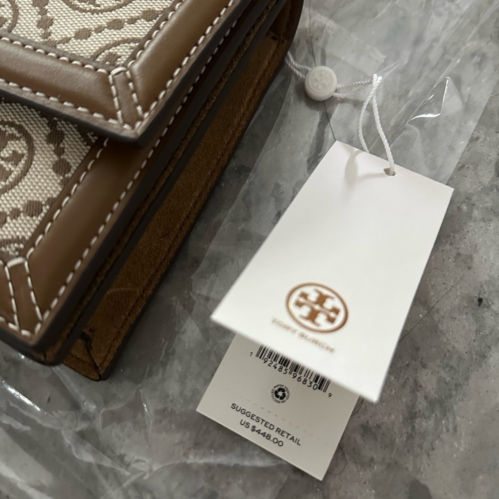Tory Burch T Monogram Jacquard Shoulder Bag - Picture 5 of 6